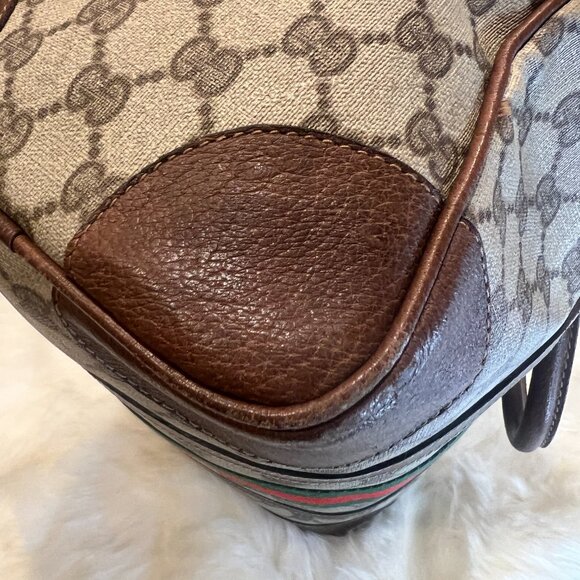 Gucci GG Monogram Supreme Sherryline Ophidia Boston Bag with Ophidia Key Case - Picture 8 of 16